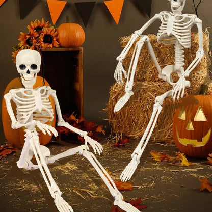 Royeva Posable Halloween Skeleton-Outdoor Yard Decoration