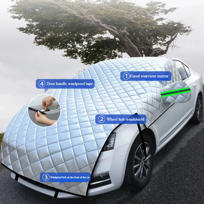 5-Layer Waterproof Car Cover Hail Snow Dust & UV Protection 3