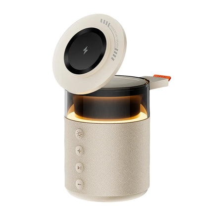 5-in-1 Magnetic Wireless Charging Station with Speaker & Night Light 3