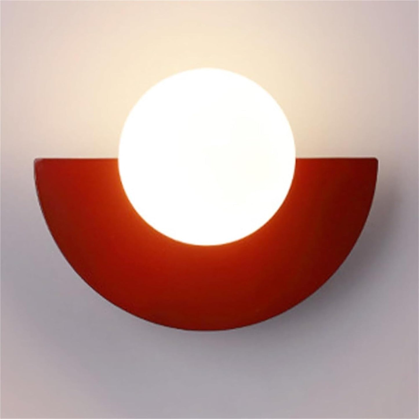 Sovere Modern Glass Globe Wall Sconce, Semi-Circle Design for Ambient Lighting