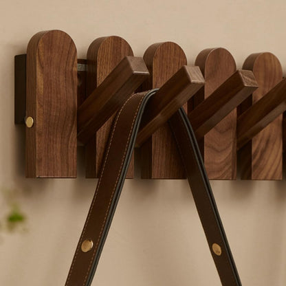 Royora Wall Mounted Key Holder with Flip Down Hooks for Entryway Organization