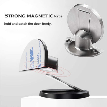 Royora Magnetic Door Stop Stainless Steel Floor Mount Silver Rustproof Holder