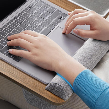 Royeva Portable Wooden Laptop Desk-Bed Tray With Mouse Pad And Wrist Rest