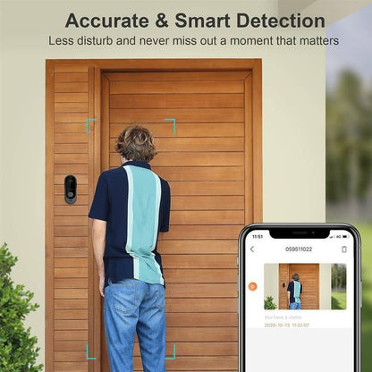 Novara Smart Video Doorbell Camera with HD Two-Way Audio and Motion Detection