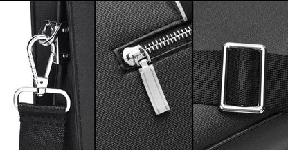 Novara Professional Business Briefcase for Men - Slim Vegan Leather Laptop Bag