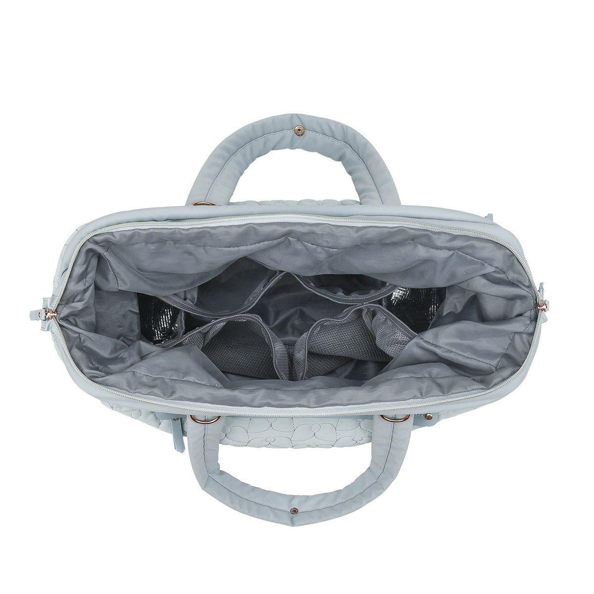 Royeva Quilted Travel Duffel Bag Spacious Weekender With Pockets And Adjustable Strap
