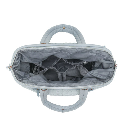 Royeva Quilted Travel Duffel Bag Spacious Weekender With Pockets And Adjustable Strap