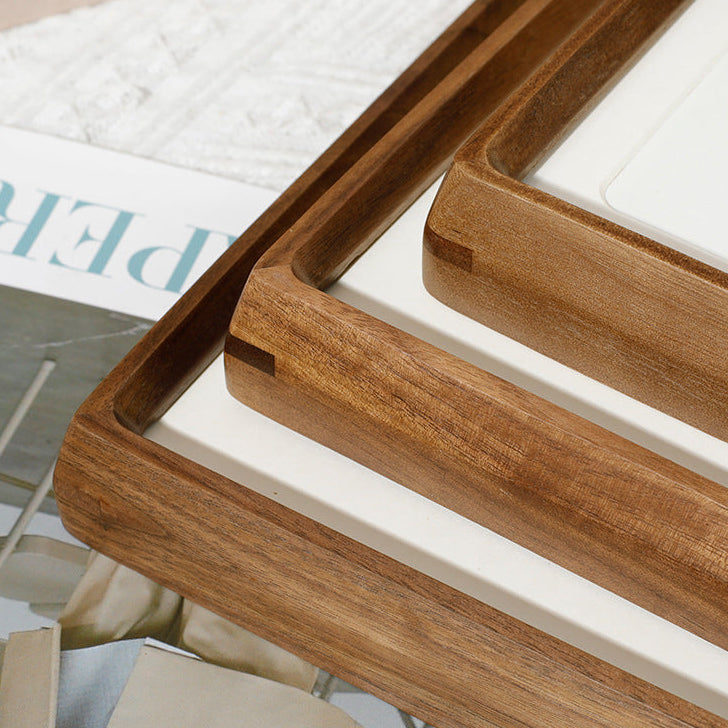 Royora Modern Wood Photo Frame with Rounded Corners for Tabletop Display
