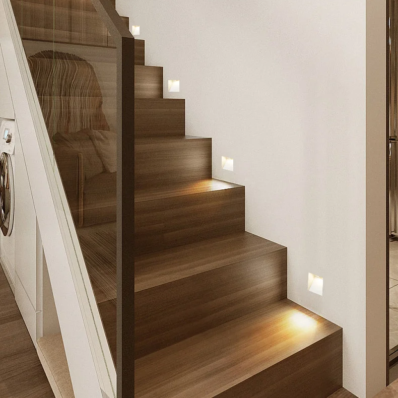 Royeva Indoor LED Wall Light Fixture, Hallway Lighting Modern Rectangle