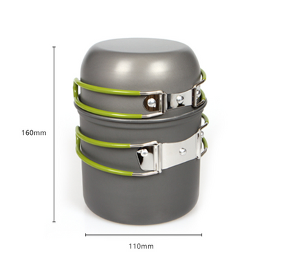 Royelle Ultralight Camping Cookware Set with Cutlery for 1-2 Person