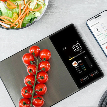 Royeva Smart Digital Kitchen Scale-Stainless Steel Food Weight Scale With Nutrition Tracking