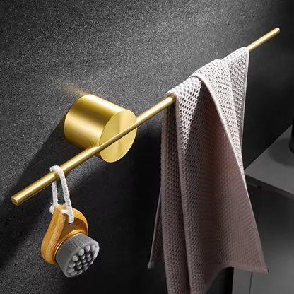 Royeva Brushed Towel Bar-Wall Mount Minimalist Bathroom Organizer Rack