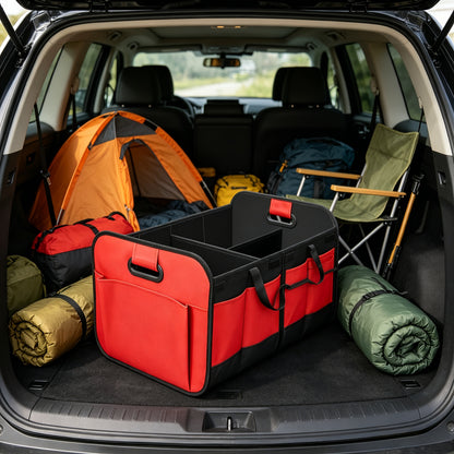 Royeva Foldable Car Trunk Organizer-Large Capacity Oxford Cloth Storage Box