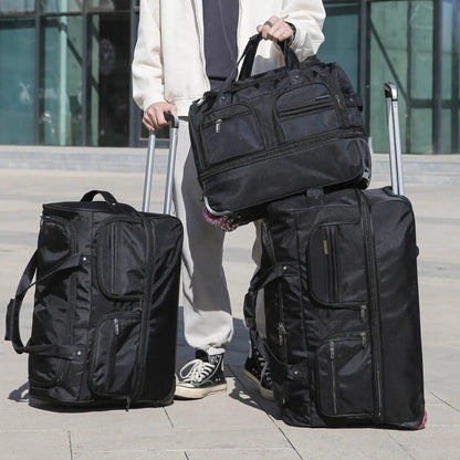 Royelle Waterproof Rolling Travel Duffel Bag With Wheels For Men And Women