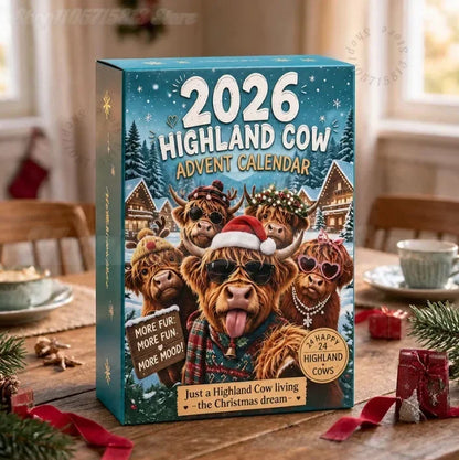 Royeva 2026 Scottish Highlander Advent Calendar 24 Days Christmas Collectible Figurines