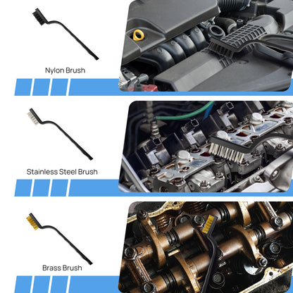 Royeva Car Detailing Brush Kit-Professional Cleaning Set For Wheels And Interior