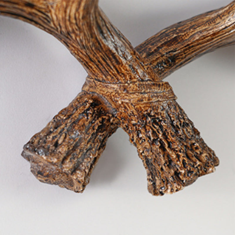 Novara Rustic Antler Wall Hook Rack for Entryway & Mudroom | Multi-Hook Organizer