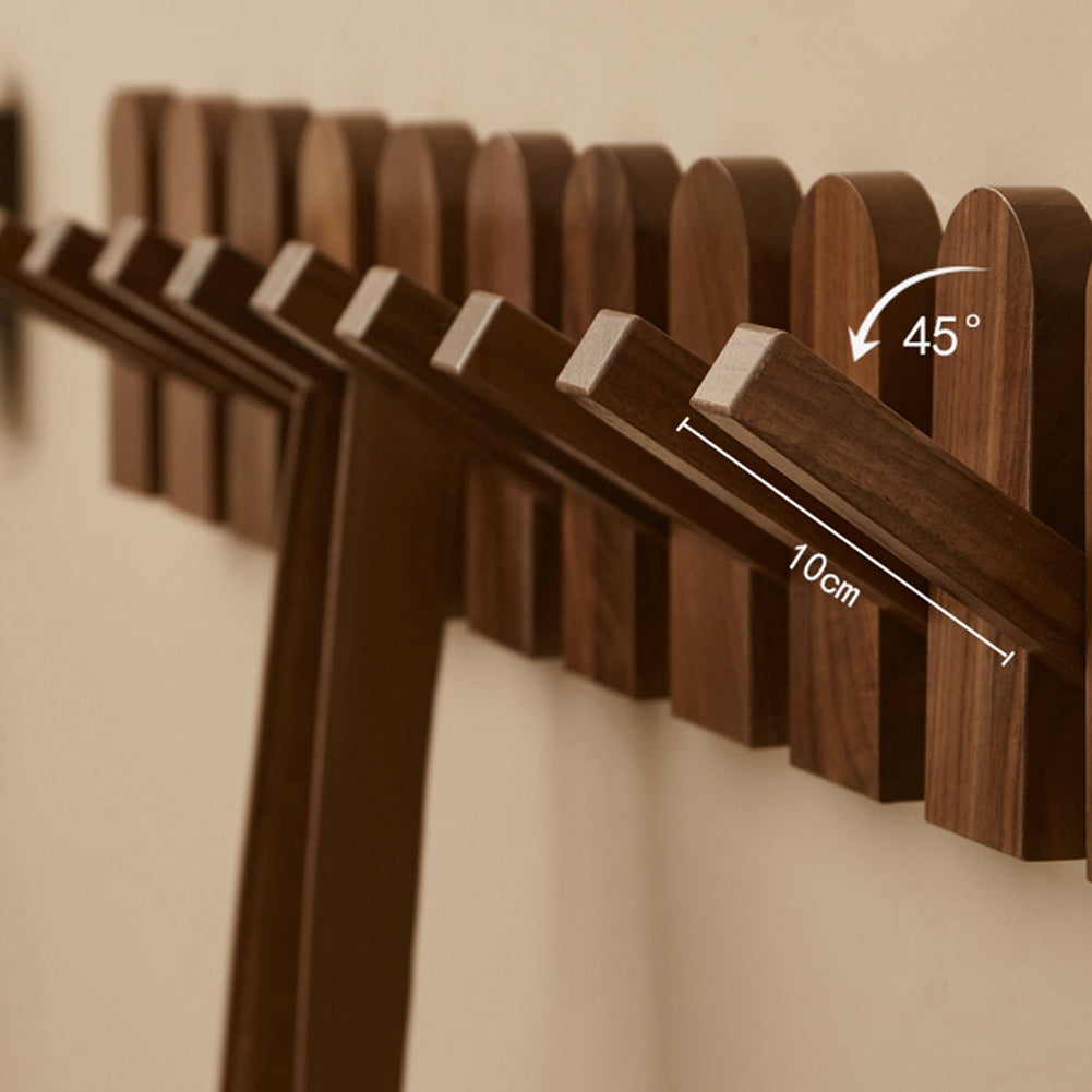 Royora Wall Mounted Key Holder with Flip Down Hooks for Entryway Organization