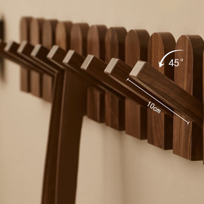 Royora Wall Mounted Key Holder with Flip Down Hooks for Entryway Organization