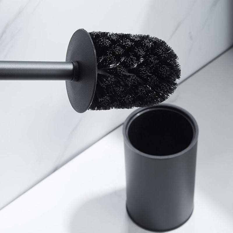 Royeva Modern Stainless Steel Standing Toilet Bowl Brush Set with Holder
