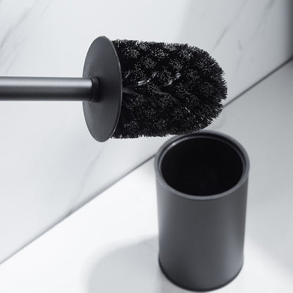 Royeva Modern Stainless Steel Standing Toilet Bowl Brush Set with Holder