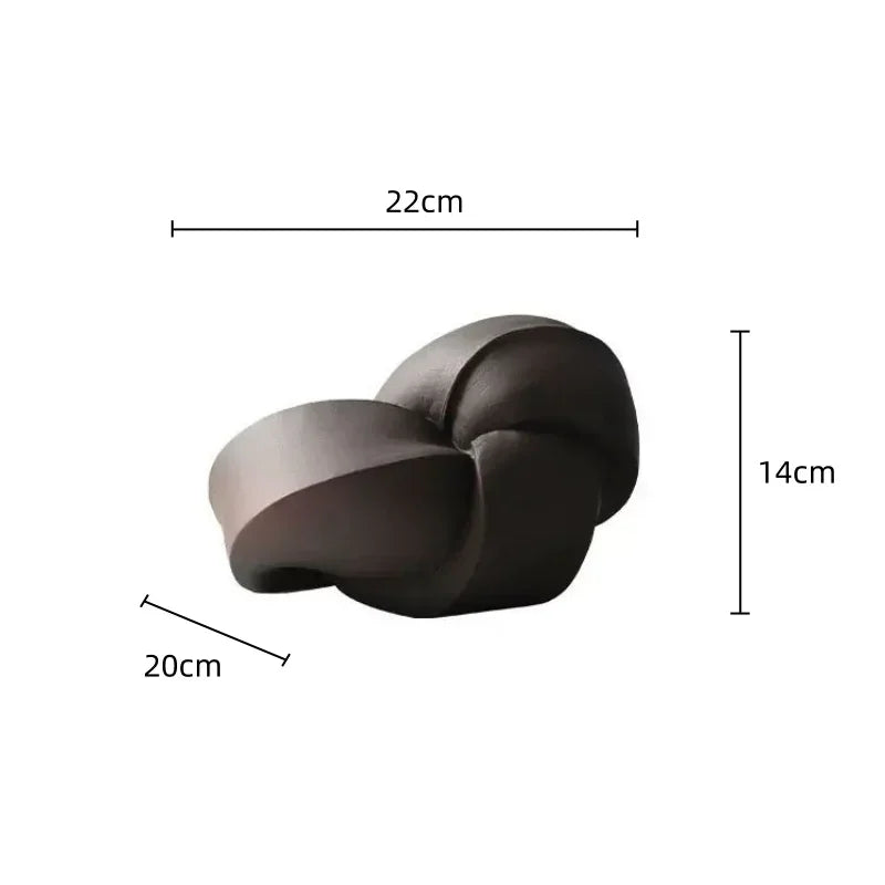 Royora Abstract Desk Sculpture-Modern Geometric Ornament for Home Decor