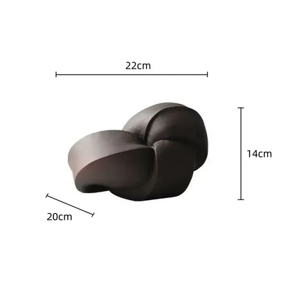 Royora Abstract Desk Sculpture-Modern Geometric Ornament for Home Decor