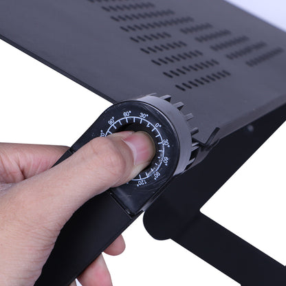 Novara Adjustable Ergonomic Laptop Stand with Mouse Pad and Cooling Fan
