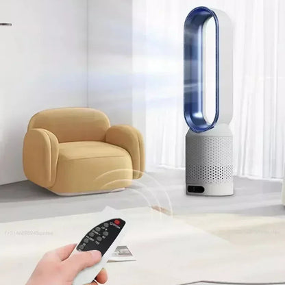 Royeva Bladeless Tower Fan And Air Purifier With UV Ionisation White