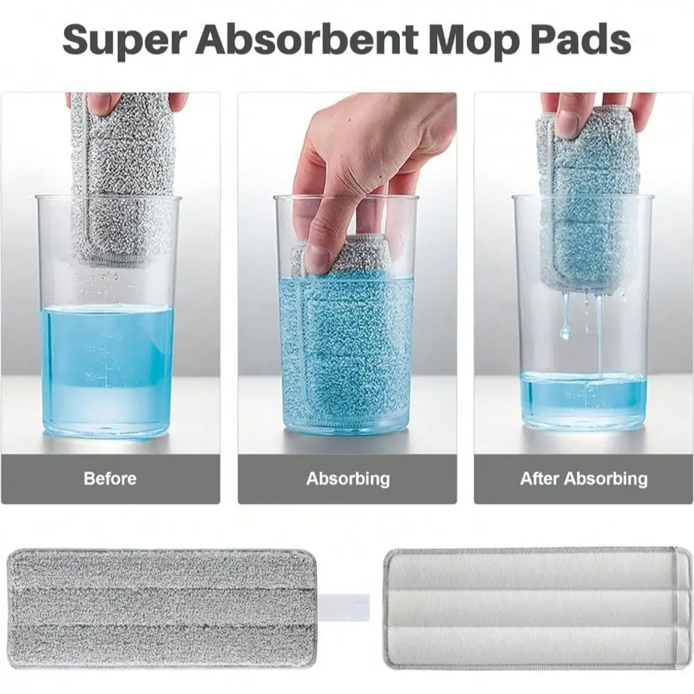 Novara Hands-Free Self-Wringing Flat Mop & Bucket System for Effortless Floor Cleaning