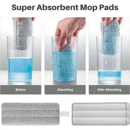 Novara Hands-Free Self-Wringing Flat Mop & Bucket System for Effortless Floor Cleaning