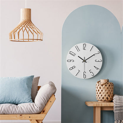 Novara Modern Silent Wall Clock for Living Room, Bedroom & Office with Quartz Movement