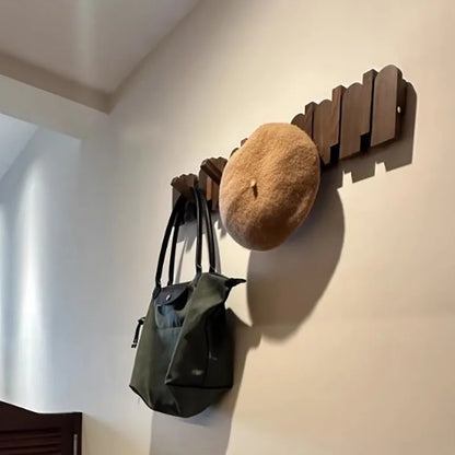 Royora Wall Mounted Key Holder with Flip Down Hooks for Entryway Organization
