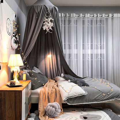 Royeva Kids Bed Canopy With Tassels And Ruffles