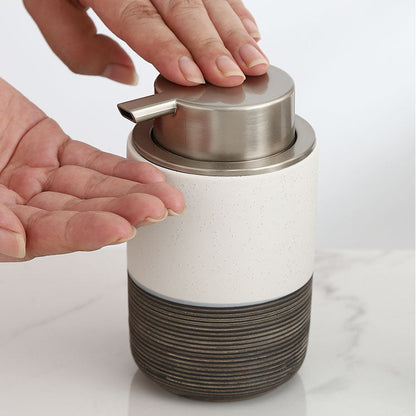 Royeva Matte Ceramic Hand Soap Dispenser For Bathroom And Kitchen