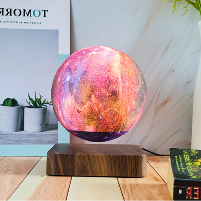 Royora Magnetic Levitation Floating Galaxy Moon Lamp-16 Color Night Light