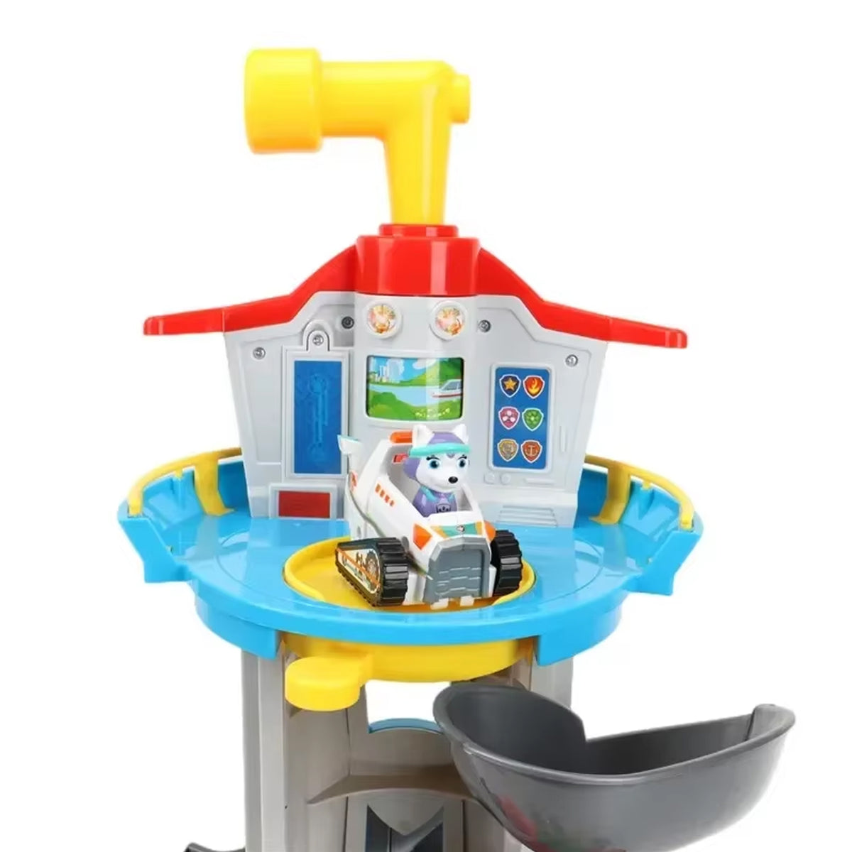 Royelle Spiral Car Track Playset Tower With Rescue Vehicles And Toy Cars