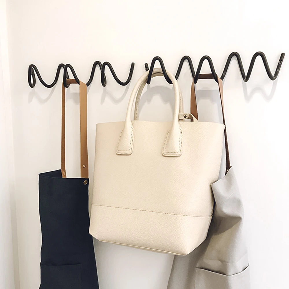Sovere Wall Mounted Coat Rack with Multi-Hook Design for Coats and Bags