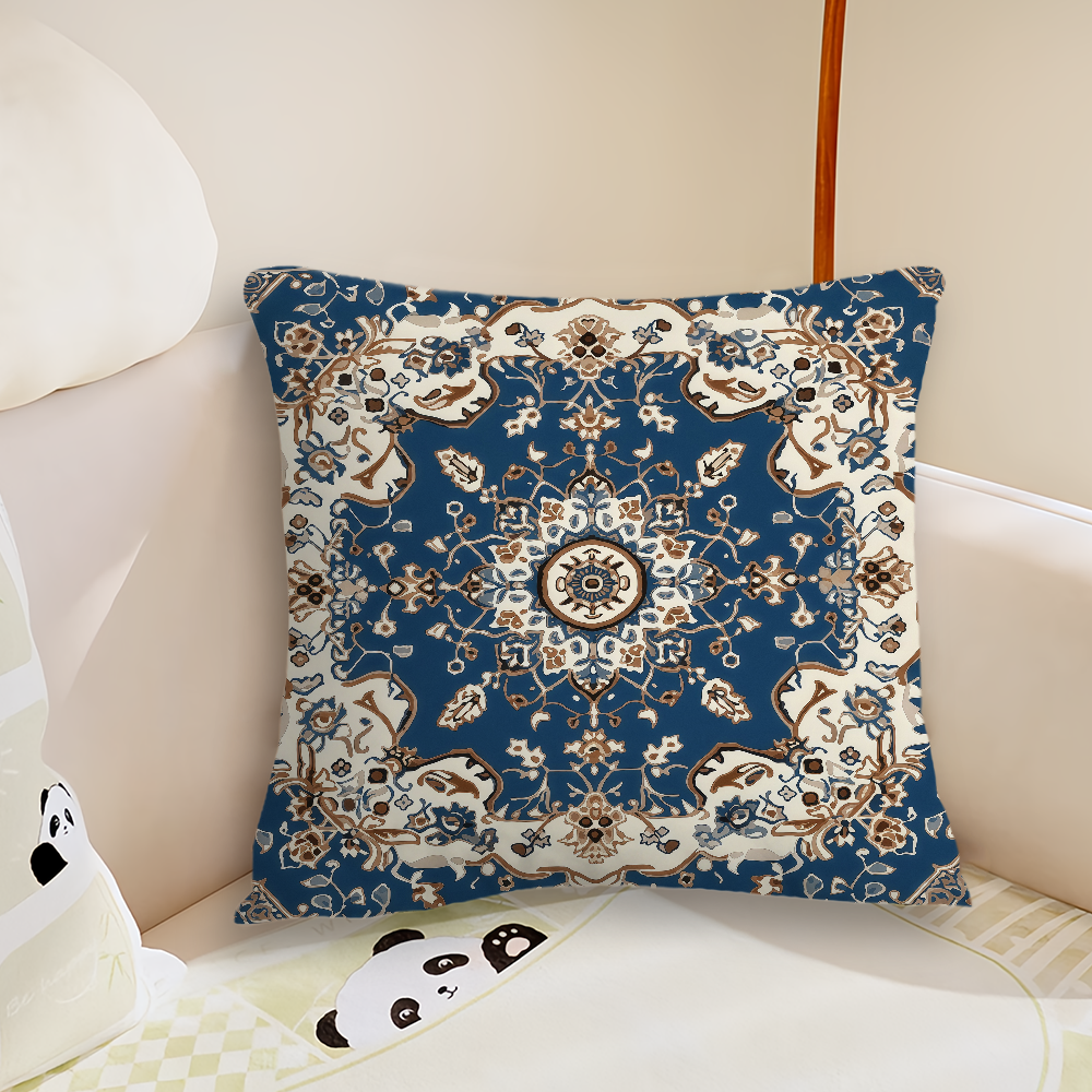 Novara Baroque Bohemian Throw Pillow Covers - 4-Piece Decorative Accent Set
