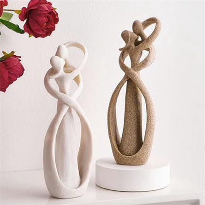 Royeva Abstract Couple Figurine-Romantic Love Sculpture For Home Decor