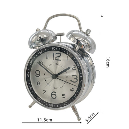 Royelle Retro Twin Bell Alarm Clock-Loud Analog Clock for Bedroom