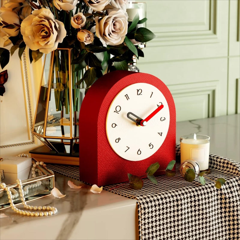 Royelle Modern Arch Pendulum Clock - Versatile Desktop & Wall Decor