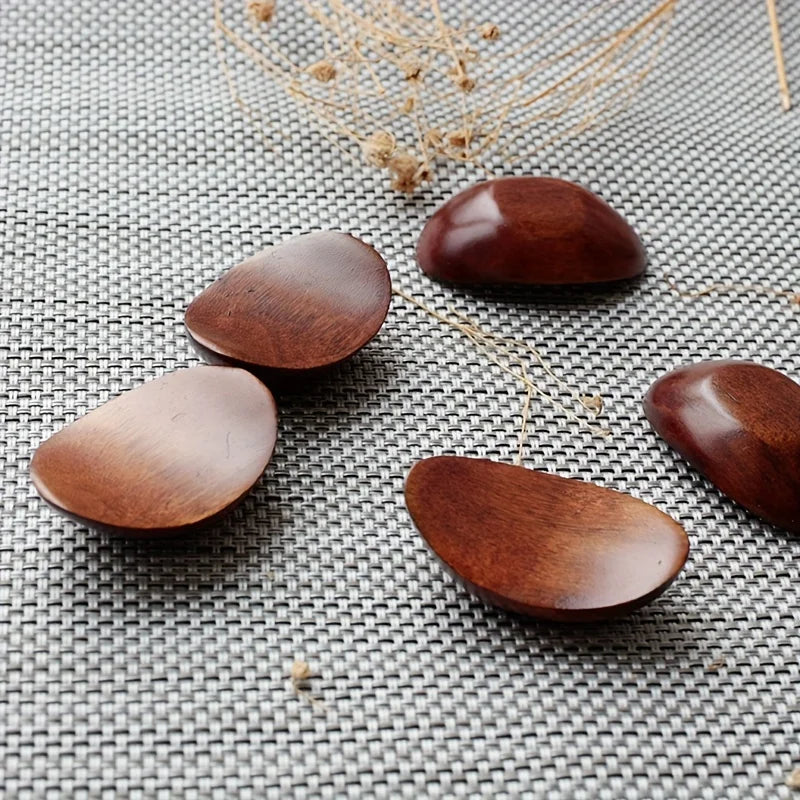 5pcs Japanese Ingot Natural Wood Chopstick Holder Rest Set 2