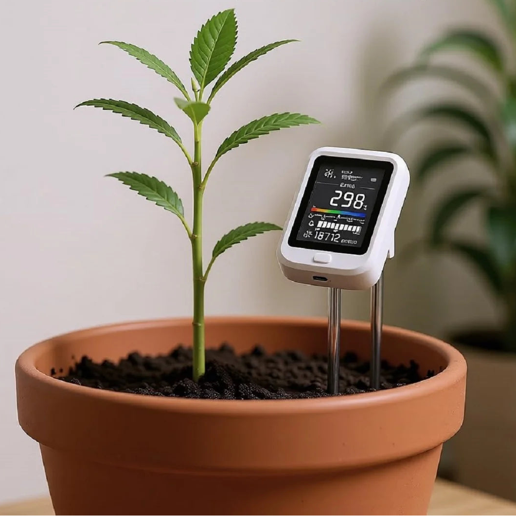 6-in-1 Digital Soil Tester pH Moisture Fertility & Sunlight Meter 1