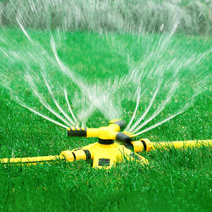 Novara 360 Degree Rotating Lawn Sprinkler with 4 Adjustable Nozzles for Garden Coverage