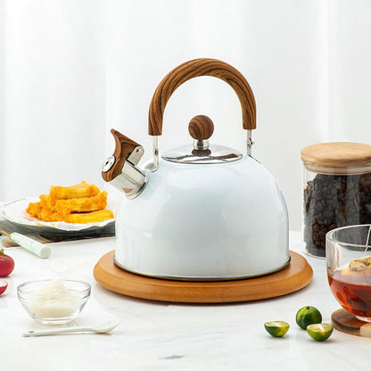 Sovere 3L Stainless Steel Tea Kettle with Whistle, Heat Resistant Handle & Fast Boiling Design