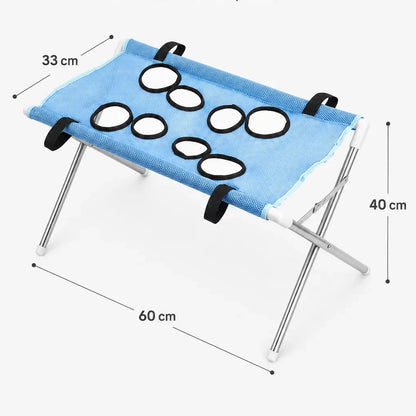 Royeva Foldable Pet Grooming Hammock Stand with Breathable Mesh for Small Dogs and Cats