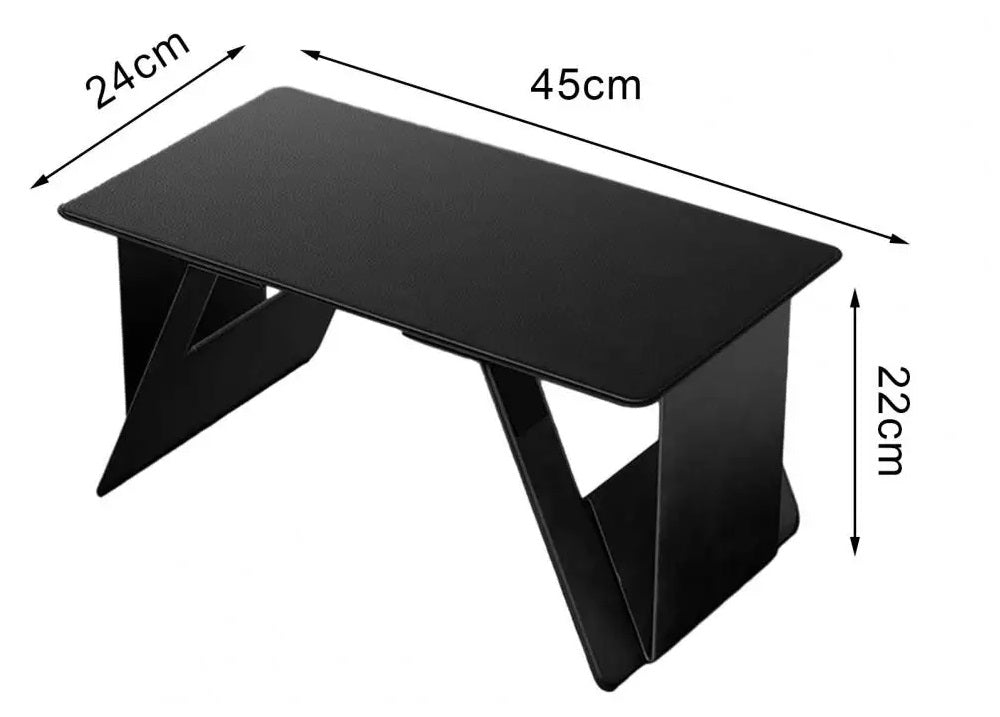 Royeva Foldable Laptop Stand-Portable Adjustable Desk For Bed And Travel Black
