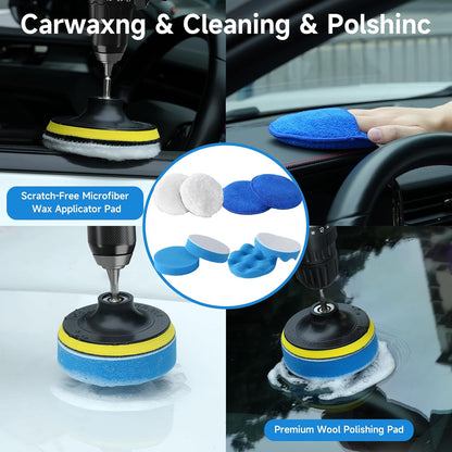 Royeva Car Detailing Brush Kit-Professional Cleaning Set For Wheels And Interior