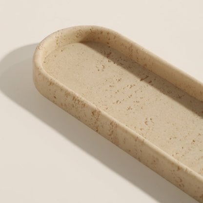 Royeva Sandstone Decorative Tray-Minimalist Bathroom Vanity Accent